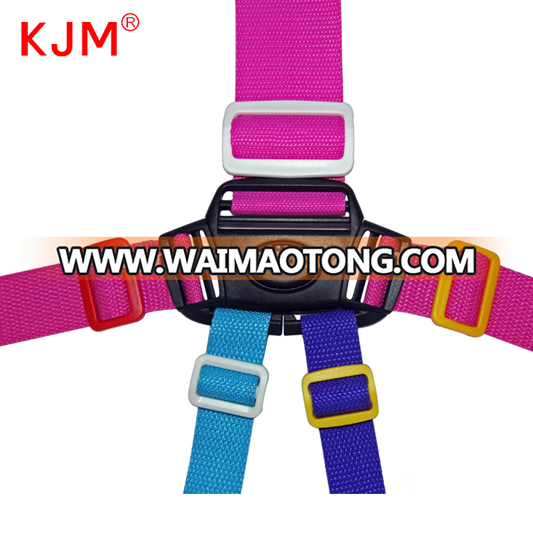 Za-133 5 point belt lock multi way buckle stroller Seat belt harness safety strap